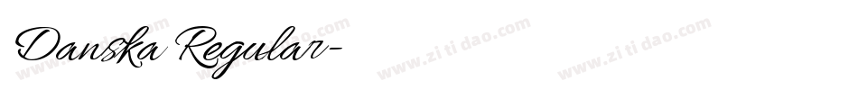 Danska Regular字体转换